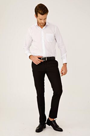 ERKEK SİYAH SLIM FIT / DAR KALIP STD PANTOLON