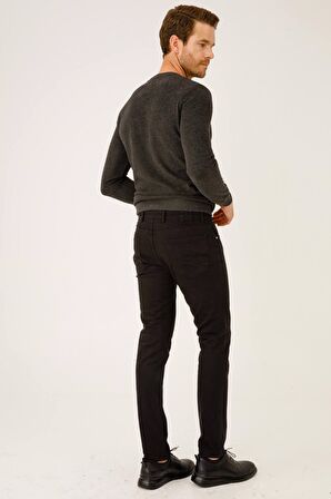 ERKEK SİYAH SLIM FIT / DAR KALIP STD PANTOLON