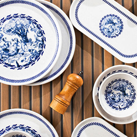 Perotti French Vintage 14 Parça Seramik 6 Kişilik Kahvaltı Takımı
