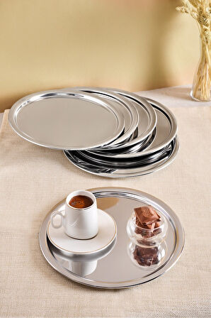 Perotti 60018 Paslanmaz Çelik 23X23 Sunum Tepsisi 