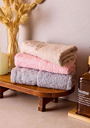 Premium 3'lü 30x50 cm El, Yüz ve Mutfak Havlu Seti