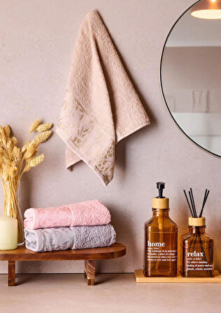 Premium 3'lü 30x50 cm El, Yüz ve Mutfak Havlu Seti