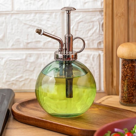 Perotti 15729 Yeşil 350ml Cam Yağlık Yağdanlık ve Sulama Spreyi Koku Spreyi Şişesi