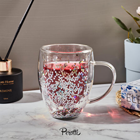 Perotti Double Hearts Cidarlı Kupa 350 ml