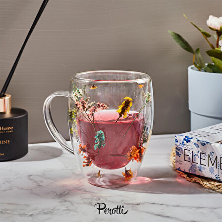 Perotti Double Flower Cidarlı Kupa 350 ml