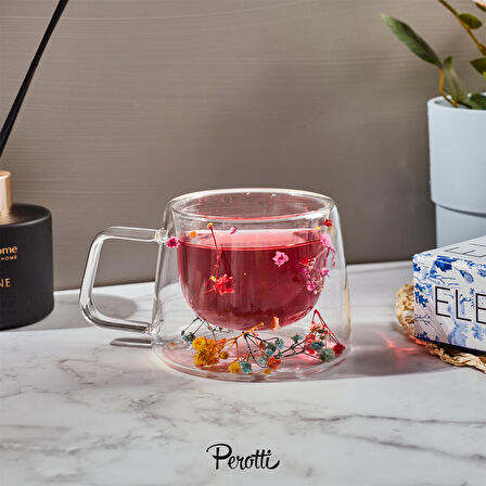 Perotti Double Flower Cidarlı Kupa 200 ml