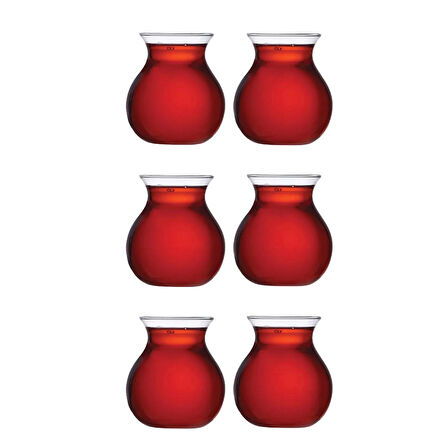 Perotti Mercan 6'lı Borosilikat 200 Ml Çay Bardağı Keyf-i Ala