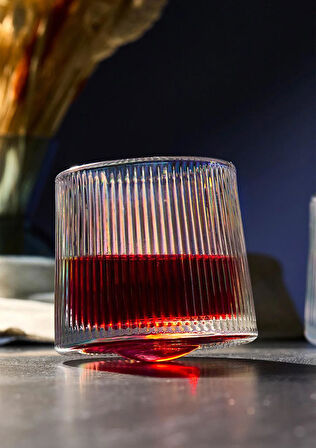 JAPAN Luster 2'li 360 Derece Dönerli Cam Bardak Seti - 160ml