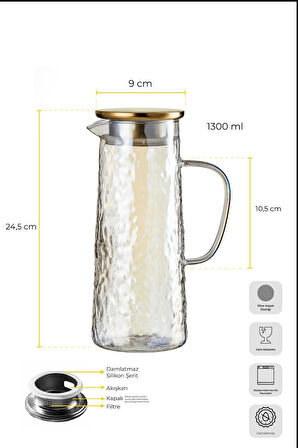 Perotti Sürahi Sante Luster 1300 Ml 16455