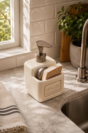 Ashton Grey Porselen Sıvı Sabunluk 500 ml