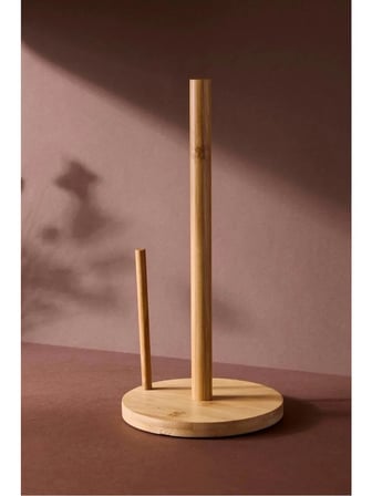 Perotti Bambu Yuvarlak Kağıt Havluluk 14 cm Pratik Kullanım Ergonomik Mutfak Havluluğu