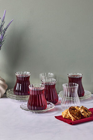 Perotti 12 Parça Çay Takımı Harmancık Sade 18035