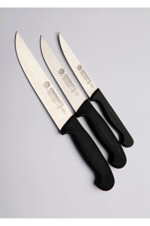 Sürdövbisa 3'lü Siyah Mutfak Seti Plastik Sap