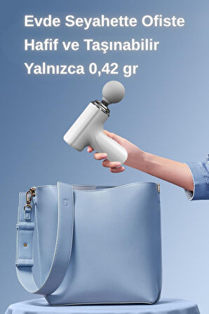 Masaj Tabancası Sporcu Masaj Aleti 6mm 4 Farklı Başlık Şarjlı Profesyonel Masaj Aleti TP-1028