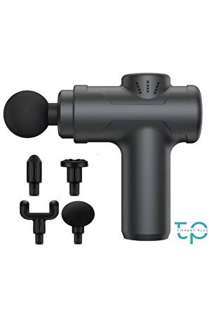 Masaj Tabancası Sporcu Masaj Aleti 9mm 4 Başlıklı Şarjlı Profesyonel Tabancası Masaj Aleti TP-1030