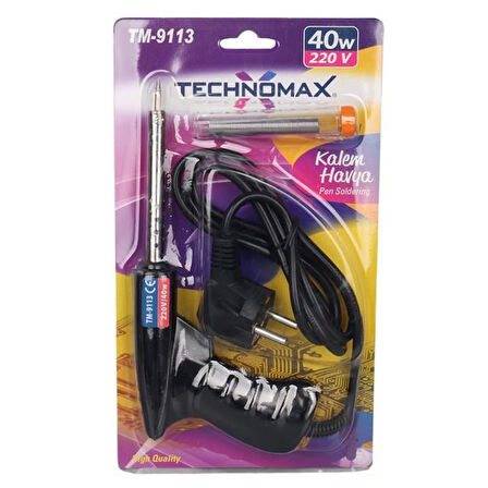 Technomax TM-9113 40 Watt Tabanca Havya Lehim Telli Lehim Makinesi AC220V 120Cm Kablolu