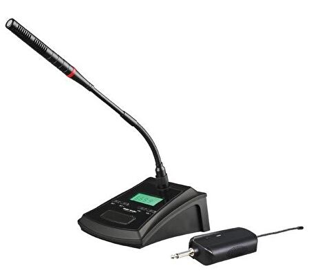 Gold Audio GX-751 Uhf Kablosuz Kürsü Mikrofon Gri