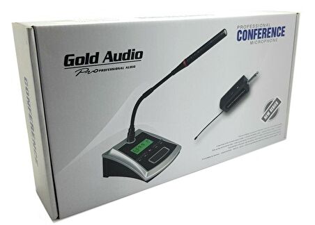 Gold Audio GX-751 Uhf Kablosuz Kürsü Mikrofon Gri