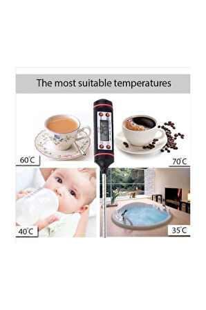 Dijital Gıda Mutfak Termometresi Sıcaklık Ölçer Tp-101
