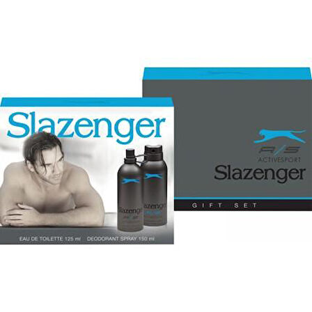 Slazenger Active Sport Parfüm Mavi Set 125 ml Edt+150ml Deodorant