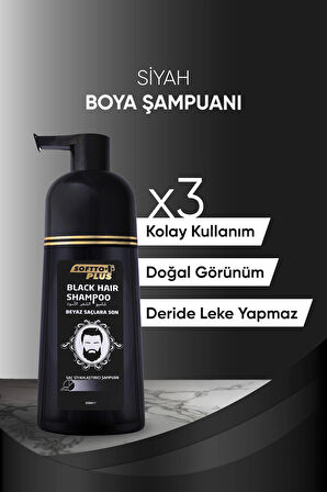 Softto Plus Tüm Saçlar İçin Siyahlaştırıcı Şampuan 350 ml