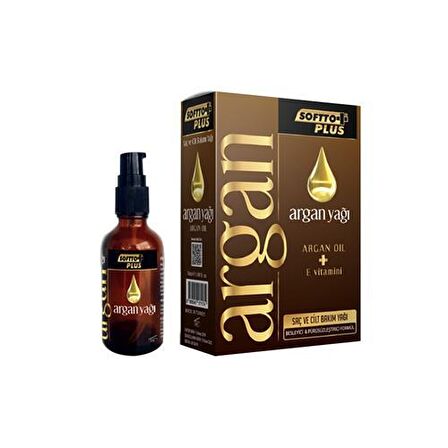 Softto Plus Argan Saç Cilt Bakım Yağı 50 Ml