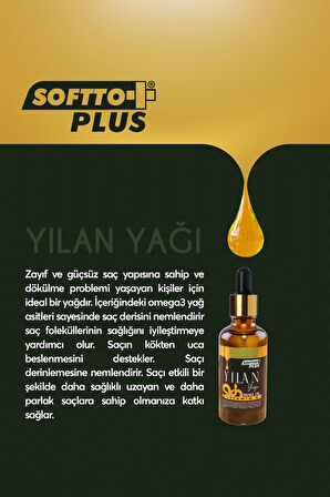 Softto Plus 5IN1 Saç Bakım Yağı 50 ml