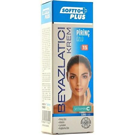 Softto Plus Beyazlatıcı Pirinç Özlü Krem 100 ml 