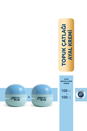 Softto Plus 2'li Topuk Çatlağı Kremi Çatlaklara Anında Etkili Çözüm 2li Paket