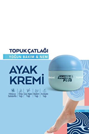 Softto Plus 2'li Topuk Çatlağı Kremi Çatlaklara Anında Etkili Çözüm 2li Paket