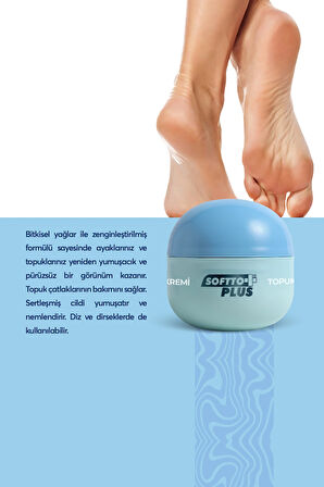 Softto Plus 2'li Topuk Çatlağı Kremi Çatlaklara Anında Etkili Çözüm 2li Paket