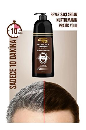 Softto Plus Kahverengi (Koyu Kestane) Brown Şampuan 350 Ml