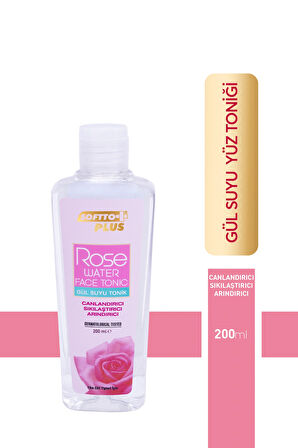 SOFTTO PLUS GÜL SUYU YÜZ TONİĞİ 200 ML