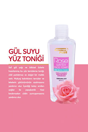 SOFTTO PLUS GÜL SUYU YÜZ TONİĞİ 200 ML