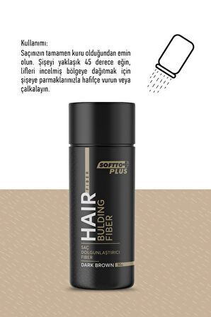 Saç Dolgunlaştırıcı Anında Dolgunluk Sağlayan Koyu Kahverengi Fiber 50 gr.