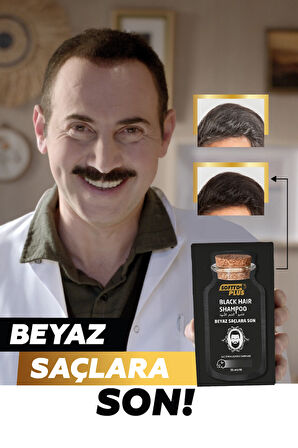 Black Hair Doğal Görünümlü Saç Siyahlaştırıcı Anında Etkili Şampuan Boya 25mlx10 adet