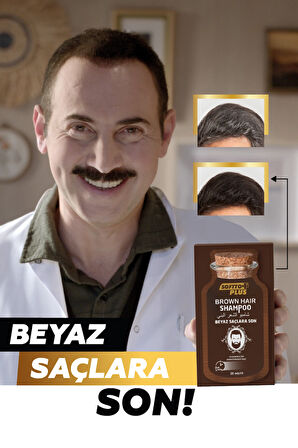 Brown Hair Doğal Görünümlü Saç Siyahlaştırıcı Anında Etkili Şampuan Boya 25mlx10 adet