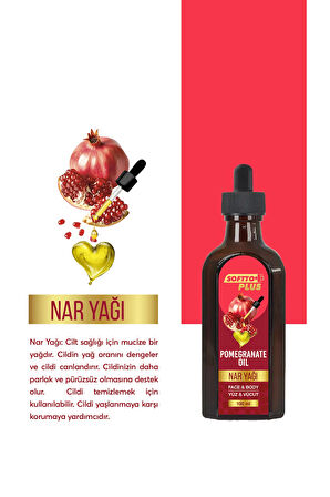 Nar Cilde Parlaklık ve Canlılık Kazandıran Yüz ve Vücut Yağı 100 ml