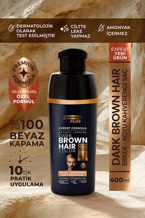 Expert Men Dark Brown Hair Color – Koyu Kahve / Geliştirilmiş Formül