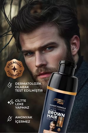 Expert Men Dark Brown Hair Color – Koyu Kahve / Geliştirilmiş Formül
