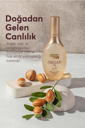 Softto Plus Argan Yağlı Vücut Losyonu 120 ml | Yoğun Nemlendirici ve Besleyici Bakım