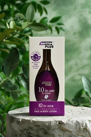 SOFTTO PLUS 10 IN 1 ONE OIL TREATMENT FACE & BODY LOTION 120 ML – SHEA, ARGAN, TATLI BADEM VE AVOKADO YAĞLI NEMLENDİRİCİ VÜCUT LOSYONU