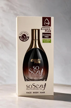 SOFTTO PLUS SO SEXY! MULTIPURPOSE OIL 120 ML – SHEA YAĞI, ARGAN YAĞI VE HYALÜRONİK ASİT KOMPLEKSİ İLE CİLT BAKIM YAĞI