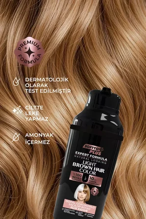 Expert Women Light Brown Hair Color – Açık Kahve / Geliştirilmiş Formül / Doğal Görünüm