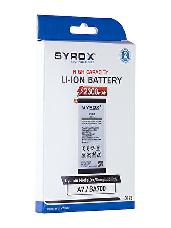 Syrox Samsung Galaxy A7 (BA700) Batarya 2300 mAh B175