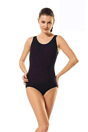 Kadın Elastan Geniş Askılı Çıtçıtlı Body 262 12'li Paket