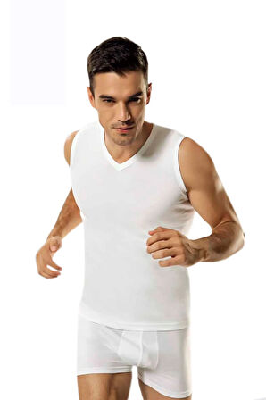 2'li Paket V Yaka 0 Kol Erkek Fanila