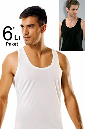 6'lı Paket Modal Erkek Atlet Yeni Sezon
