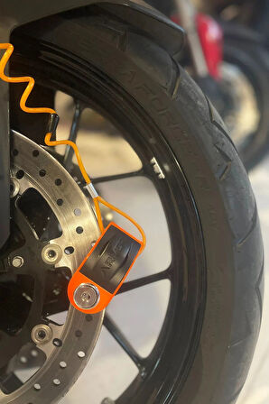 Armor 606MVA 6 Mm Uyumlu 120 Desibel Motosiklet Alarmlı Disk Kilidi Kesilmez Çelik