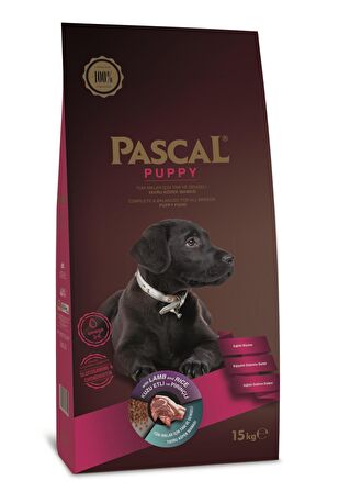 Pascal Kuzu Etli-Pirinçli Yetişkin Kuru Köpek Maması 15 kg